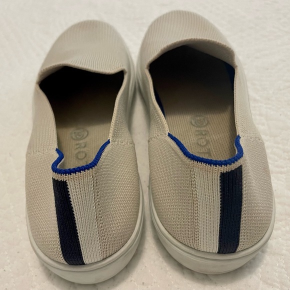 Rothy's The Original Slip on Sneaker in Sand - Picture 3 of 4
